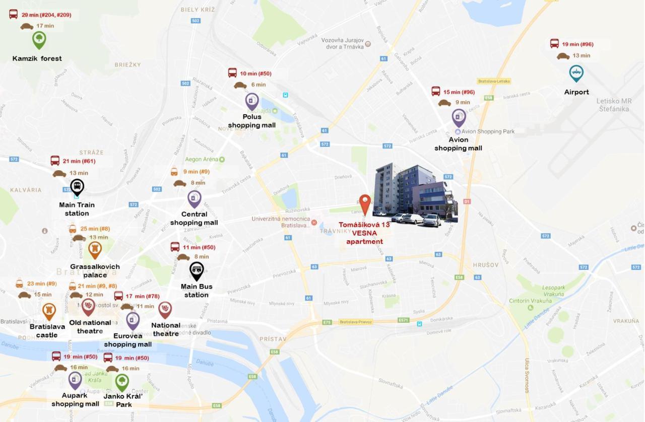 Vesna Convenient Apartment Bratislava Bagian luar foto